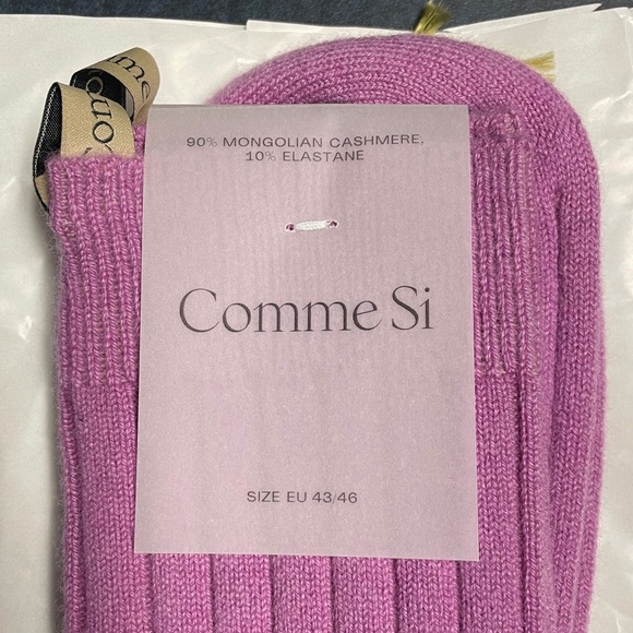 NEW Comme Si Cashmere socks in Lilac. UNISEX - Picture 2 of 7